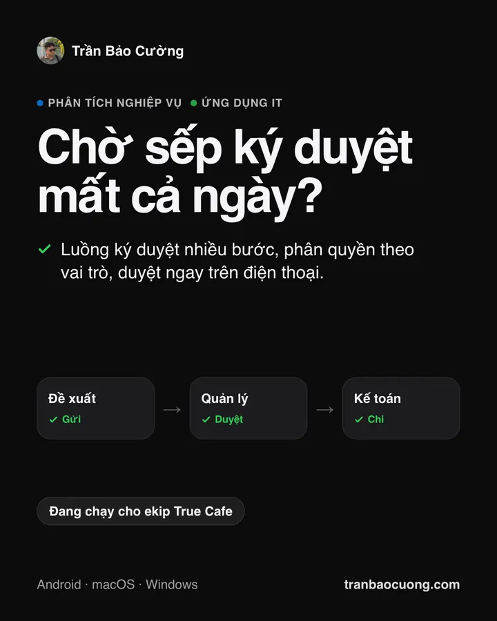 Chờ sếp ký duyệt mất cả ngày?