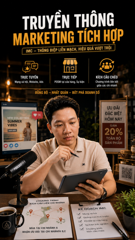 Truyền tải thông điệp liền mạch qua các kênh trực tuyến và trực tiếp